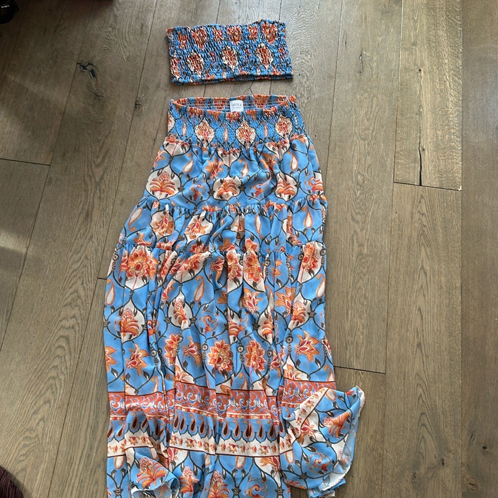 MISA - BAR SKIRT & ROKSANA BANDEAU SET